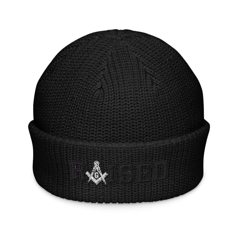 Custom Raised Freemason Fisherman beanie